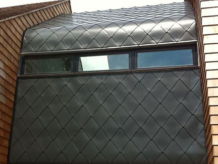 Aluminum diamond shingles
