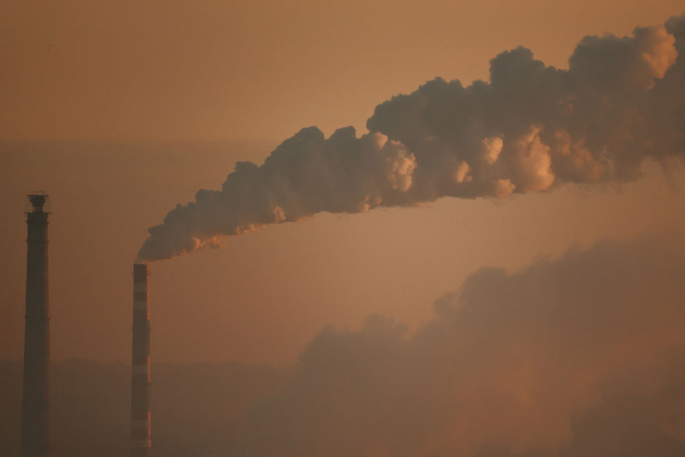 smoke in atmosphere