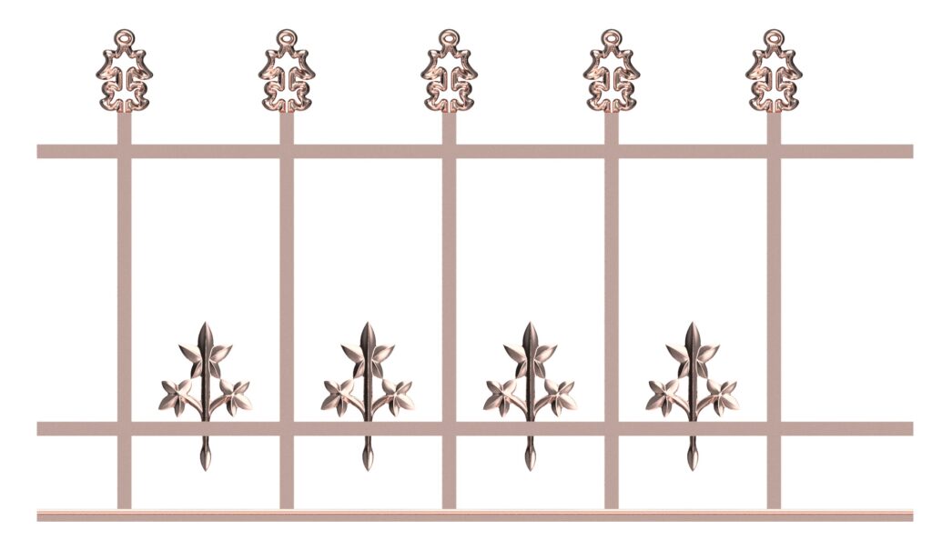 copper ornamental roof cresting