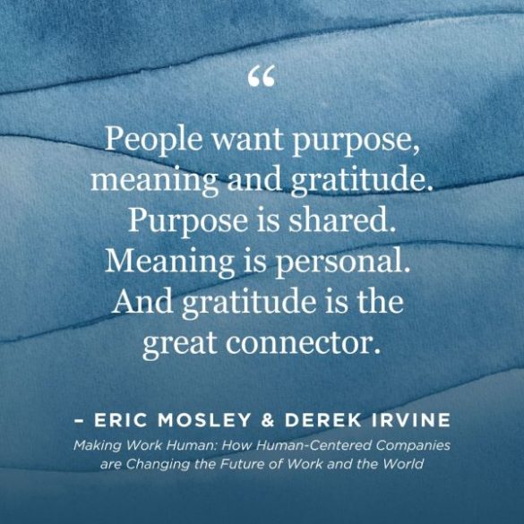 Infographic illustrating the significance of purpose, meaning, and gratitude in the skilled trades industry and their impact on worker pride and community values.