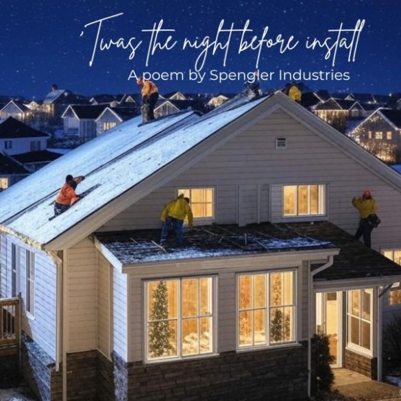 If you like Christmas poems about metal roofing, here is one!